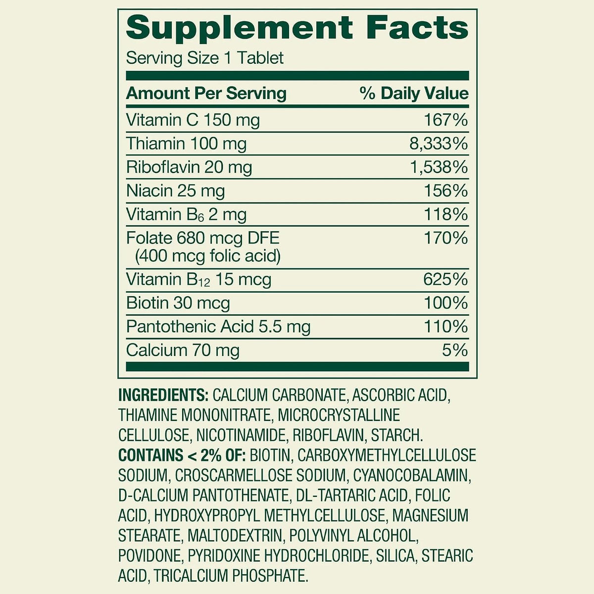 Spring Valley Super Vitamin B-Complex Tablets - 250 Tablets - görsel 3
