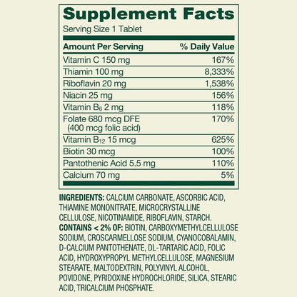 Spring Valley Super Vitamin B-Complex Tablets - 250 Tablets