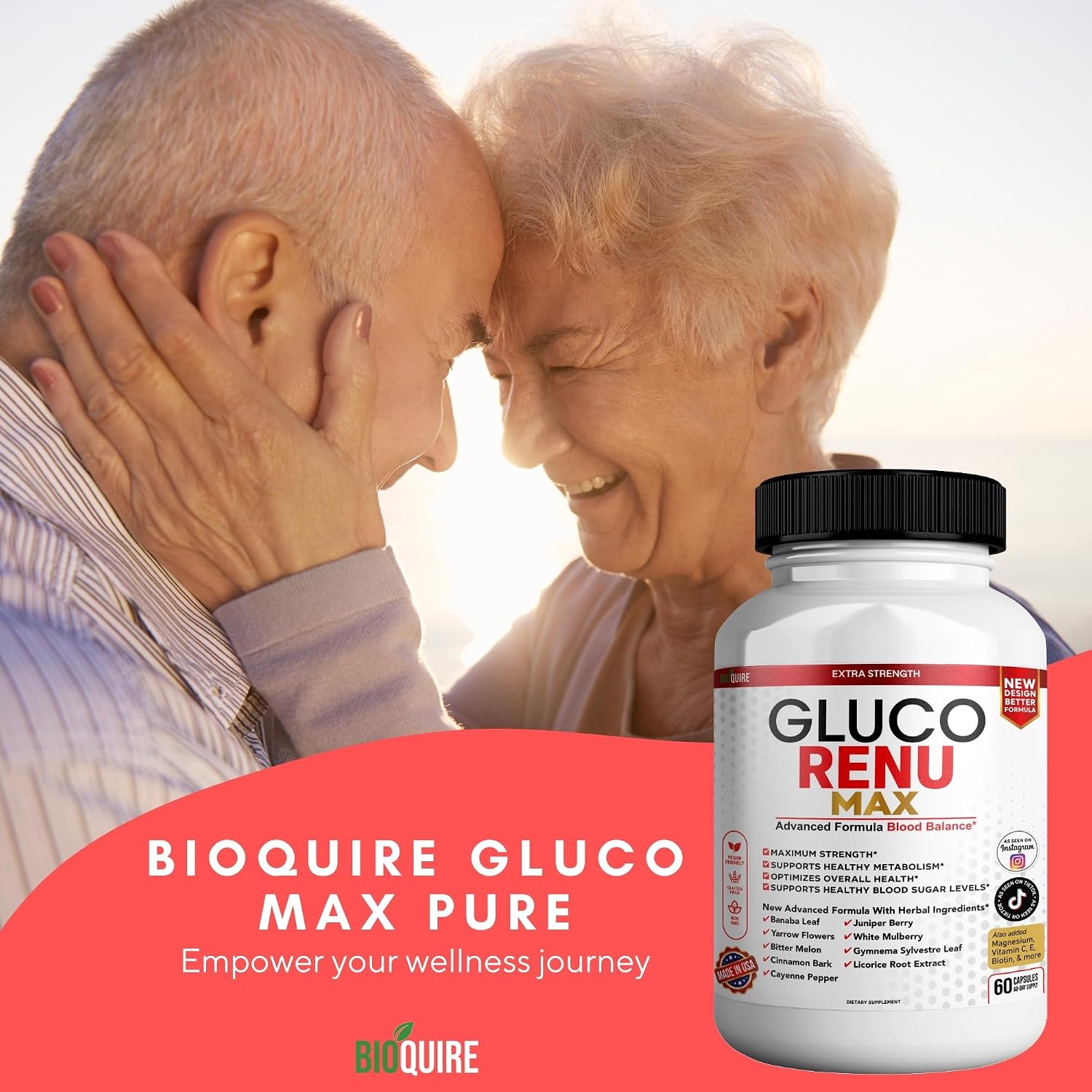 Gluco Rina Max Ultra Food Supplement - 60 Capsules - görsel 7