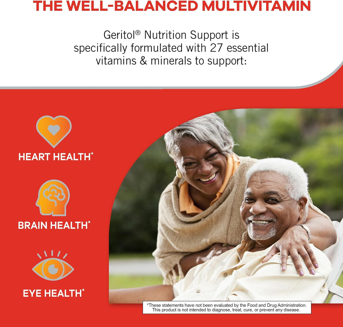 Geritol Multivitamin Supplement - 27 Essential Vitamins and Minerals, B-Vitamins, Iron, Gluten-Free, 40 Tablets - görsel 2