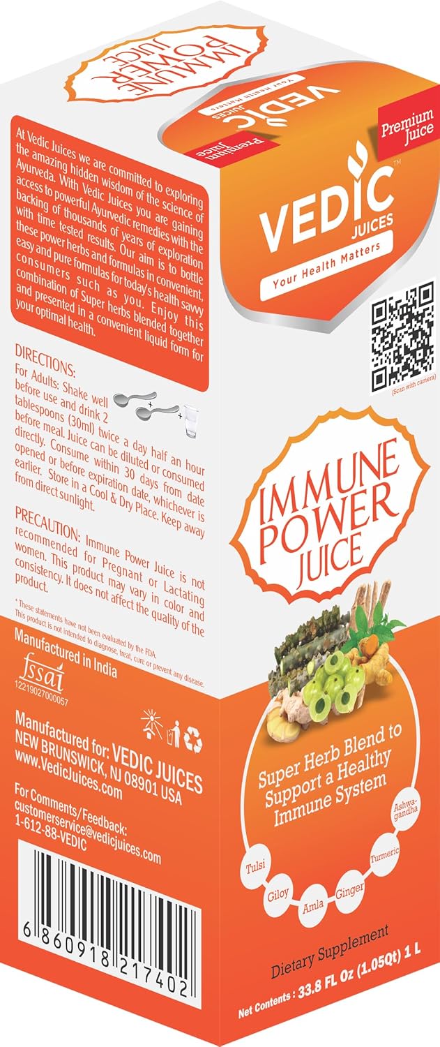 Vedic Immune Power Juice 1 Litre – Powerful Multi-Herb Blend for Immunity - görsel 2