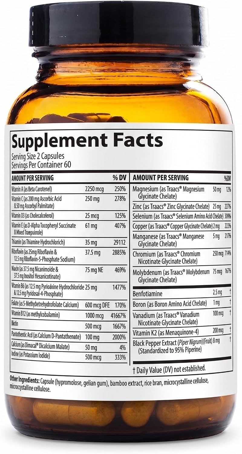 MD Prescriptives Essential Multi (Delayed Release) - Multivitamin Mineral Complex - 120 Capsules - görsel 3