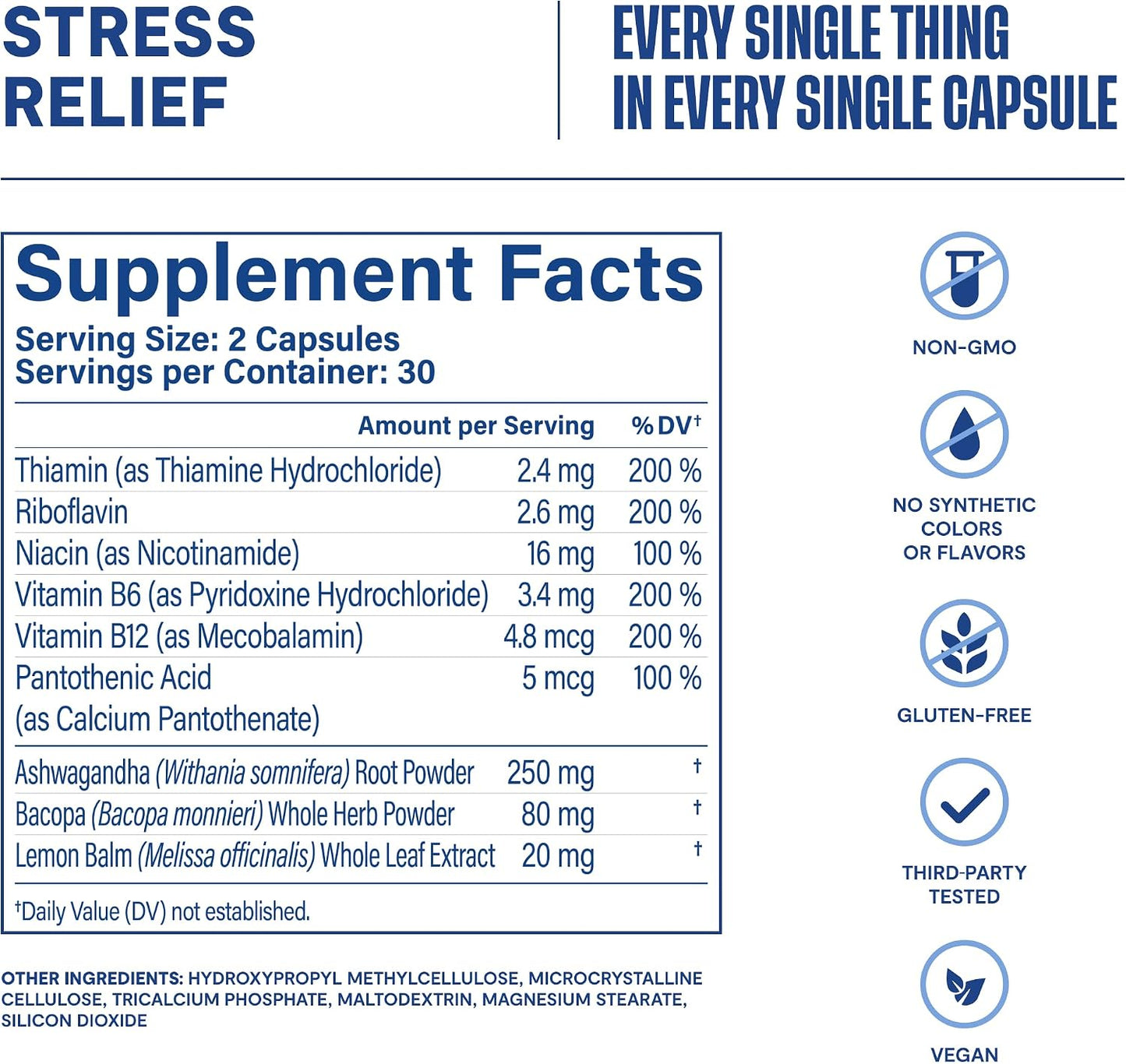 Habit Stress Relief Food Supplement 2 Pack (120 Capsules) - Supports Relaxation & Mood Balance - görsel 8