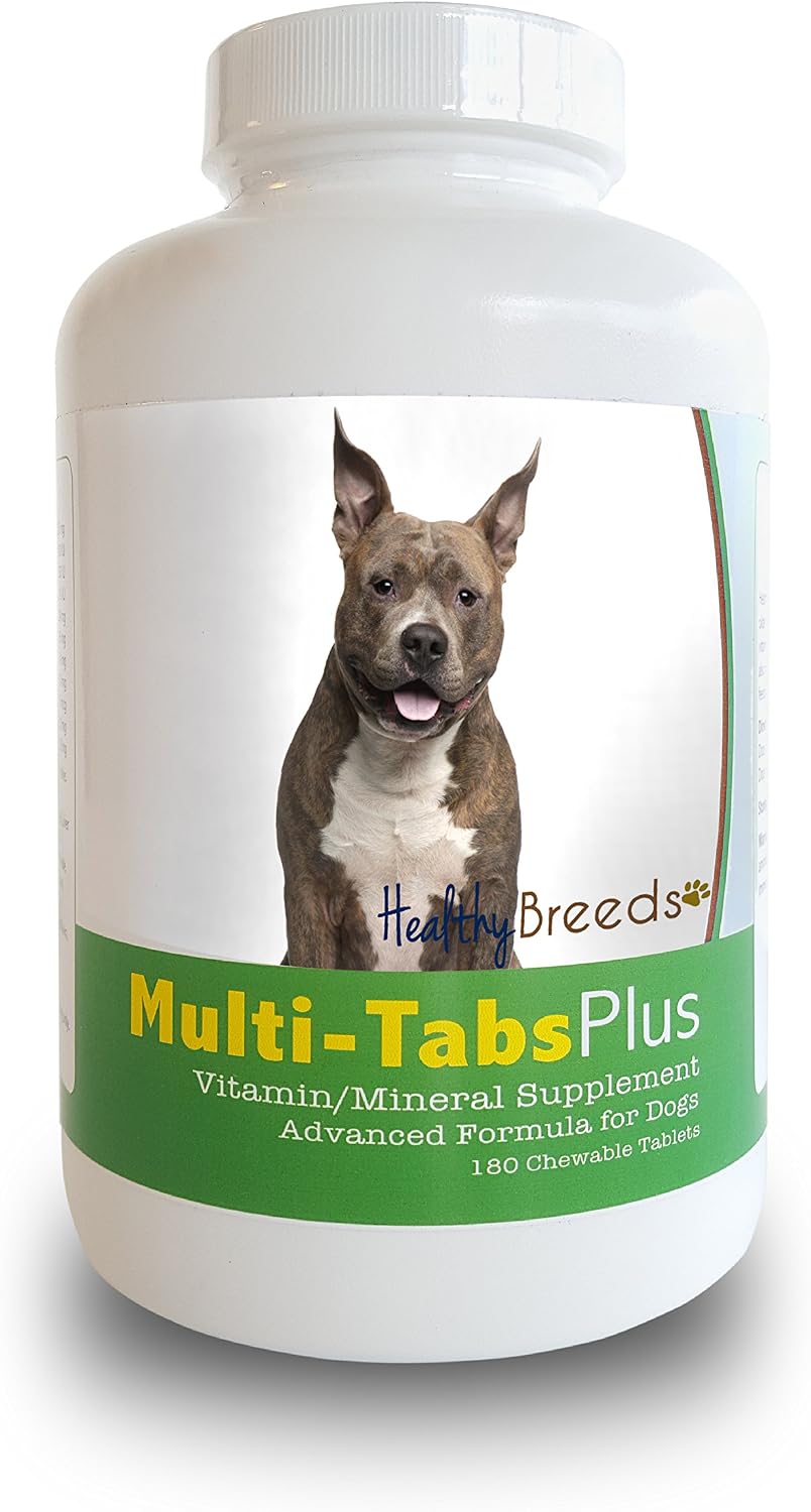 Healthy Breeds American Staffordshire Terrier Multi-Tabs Plus Chewable Tablets 180 Count - görsel 1