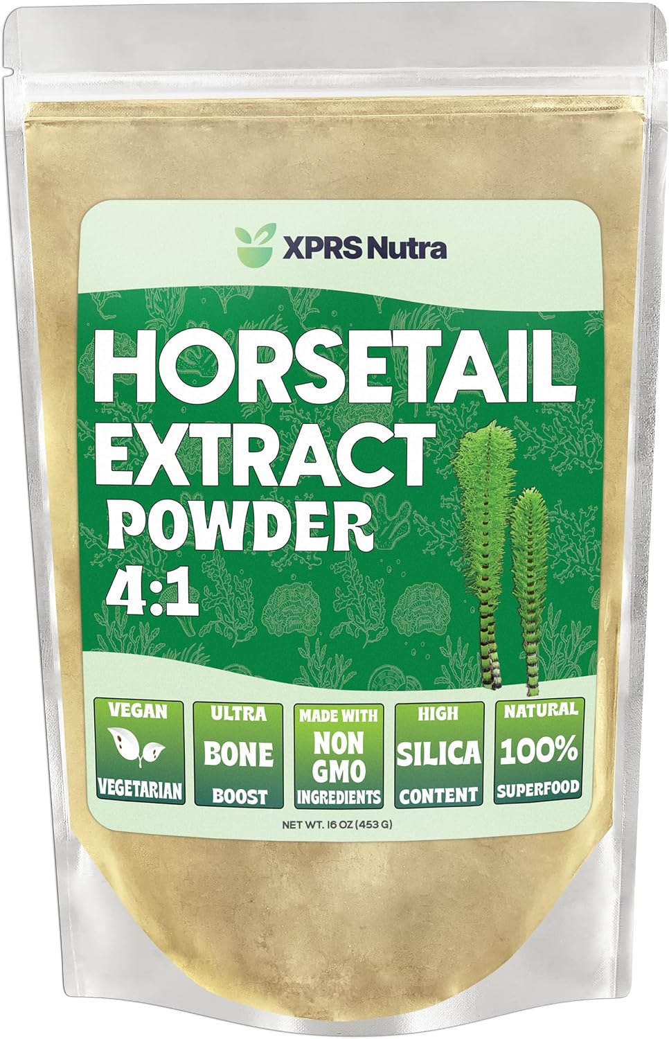 XPRS Nutra Horsetail Extract Powder for Hair, Nails and Bones – High Potency Horsetail Root Powder – 113 g - görsel 8