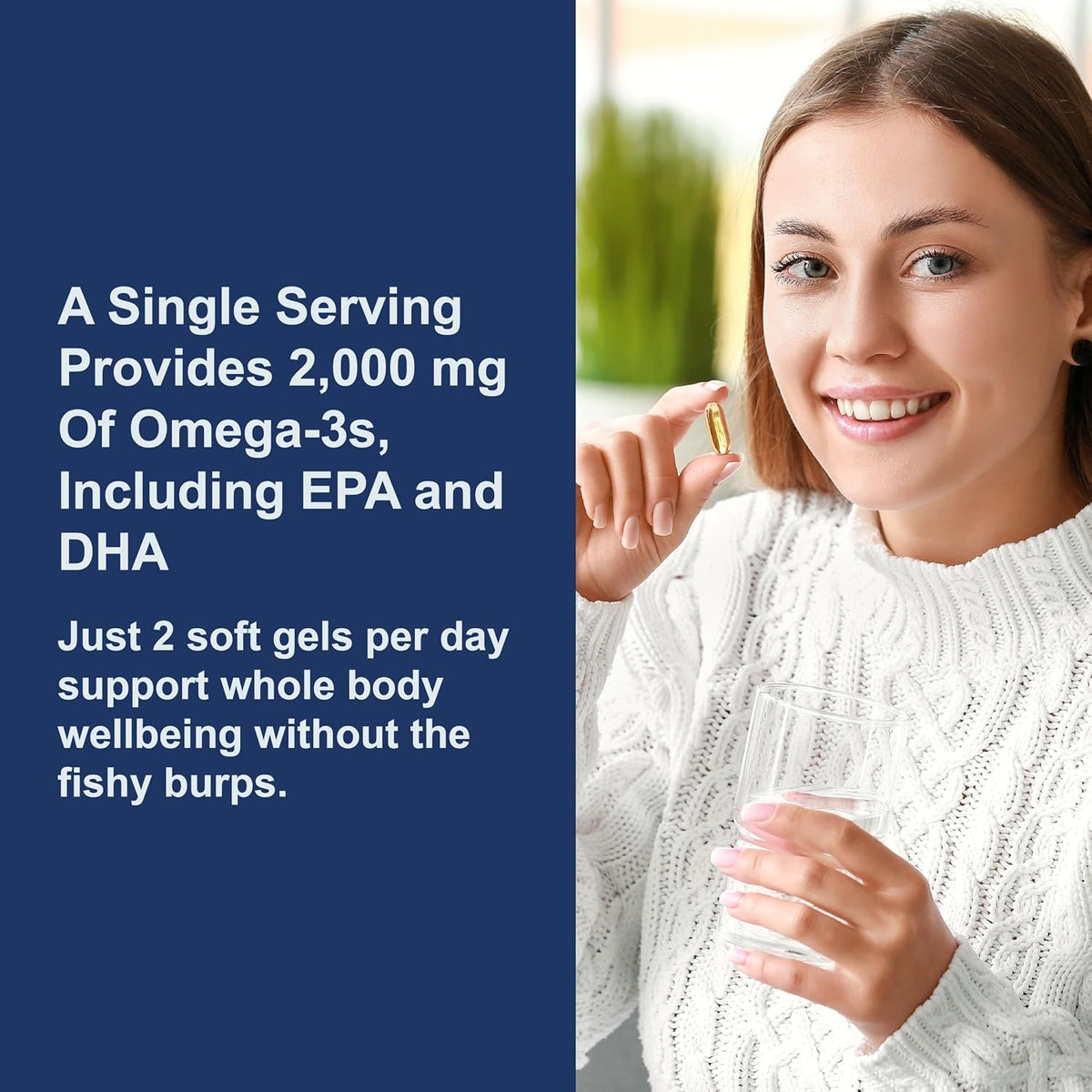 Carlson Maximum Omega 2000 - 2000 mg Omega-3 Fatty Acids, EPA & DHA, Wild-Caught Norwegian Fish Oil, Lemon Flavour, 90+30 Softgels - görsel 4