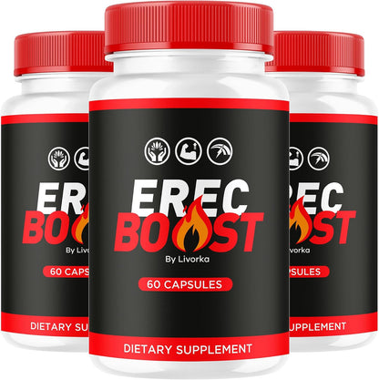 (3 Pack) ErecBoost Capsules - Original Advanced Formula, 180 Capsules (3-Month Supply)