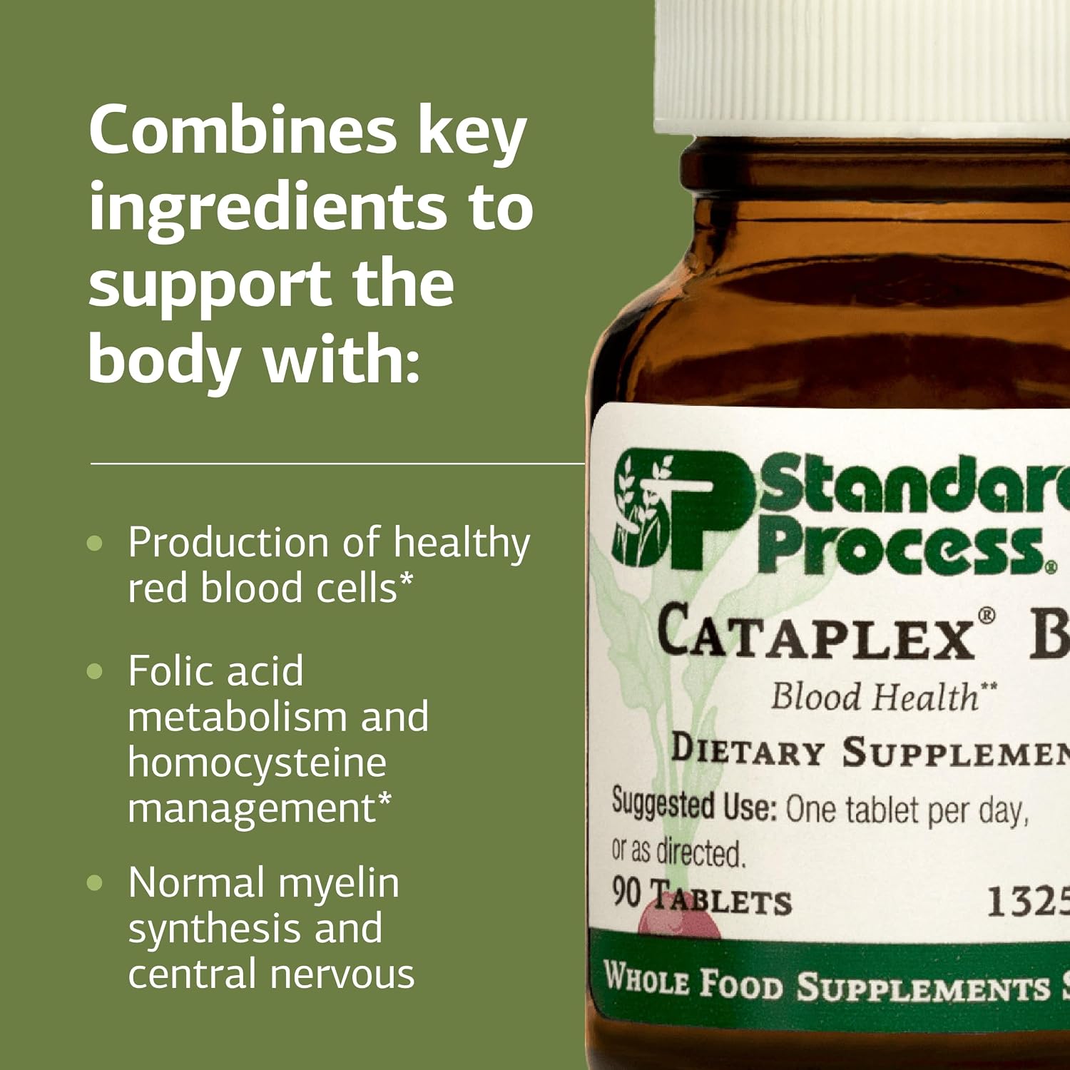 Standard Process Cataplex B12 - Vitamin B12 Food Supplement - 90 Tablets - görsel 4