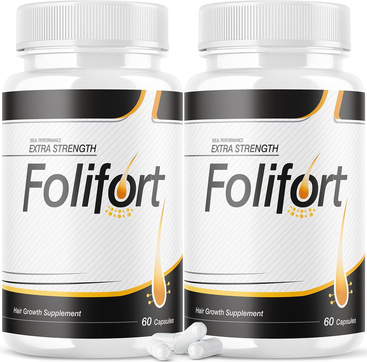 IDEAL PERFORMANCE Folifort Hair Growth Pills (2 Pack, 120 Capsules) - görsel 1