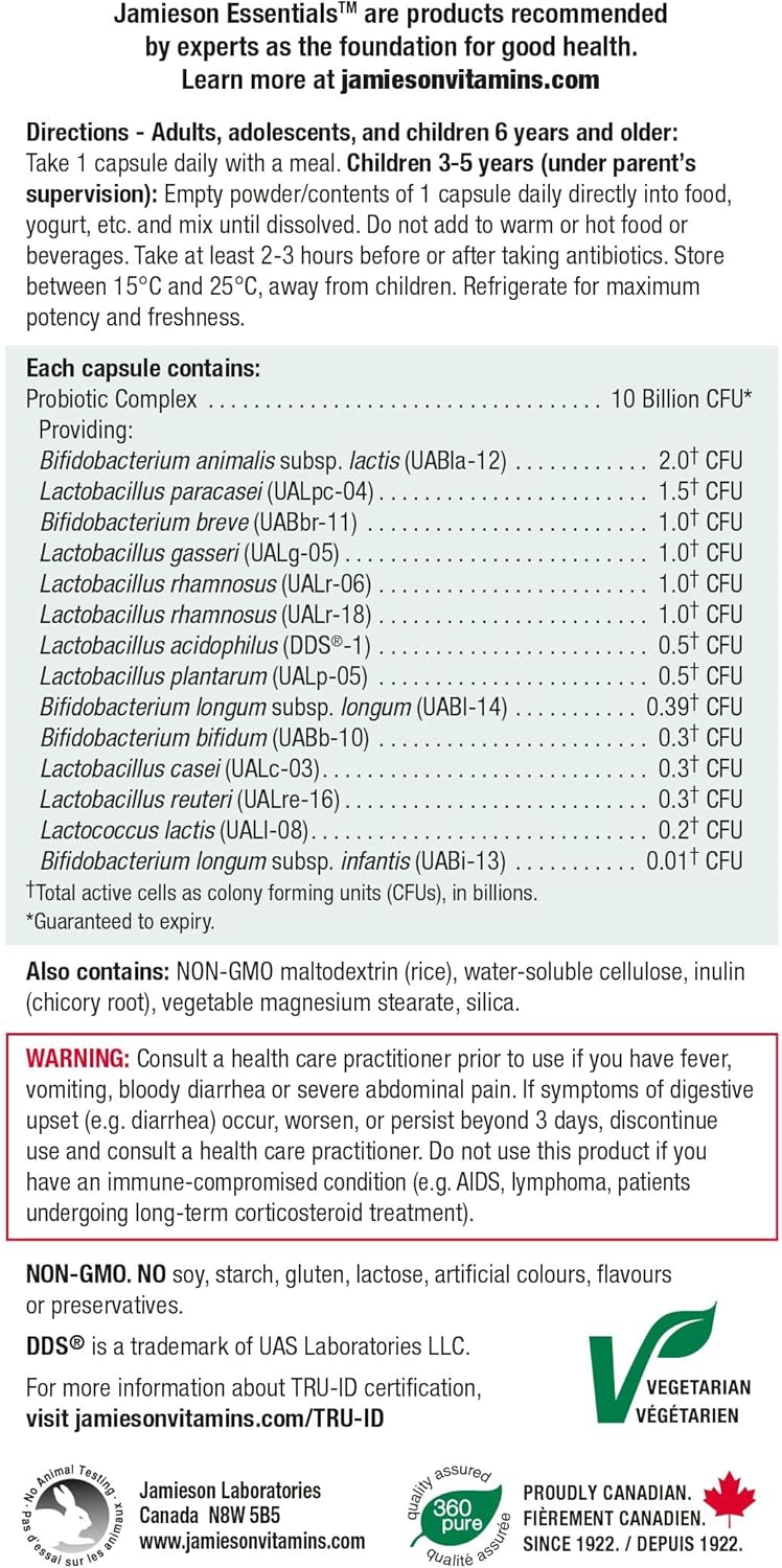 Jamieson 10 Billion, 60 vegetarian capsules - görsel 5