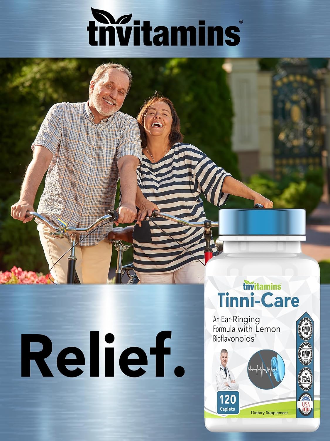 Tinni-Care Lemon Bioflavonoid Supplement with Vitamins C, B1, B2, B6, B12 - 120 Tablets - görsel 5