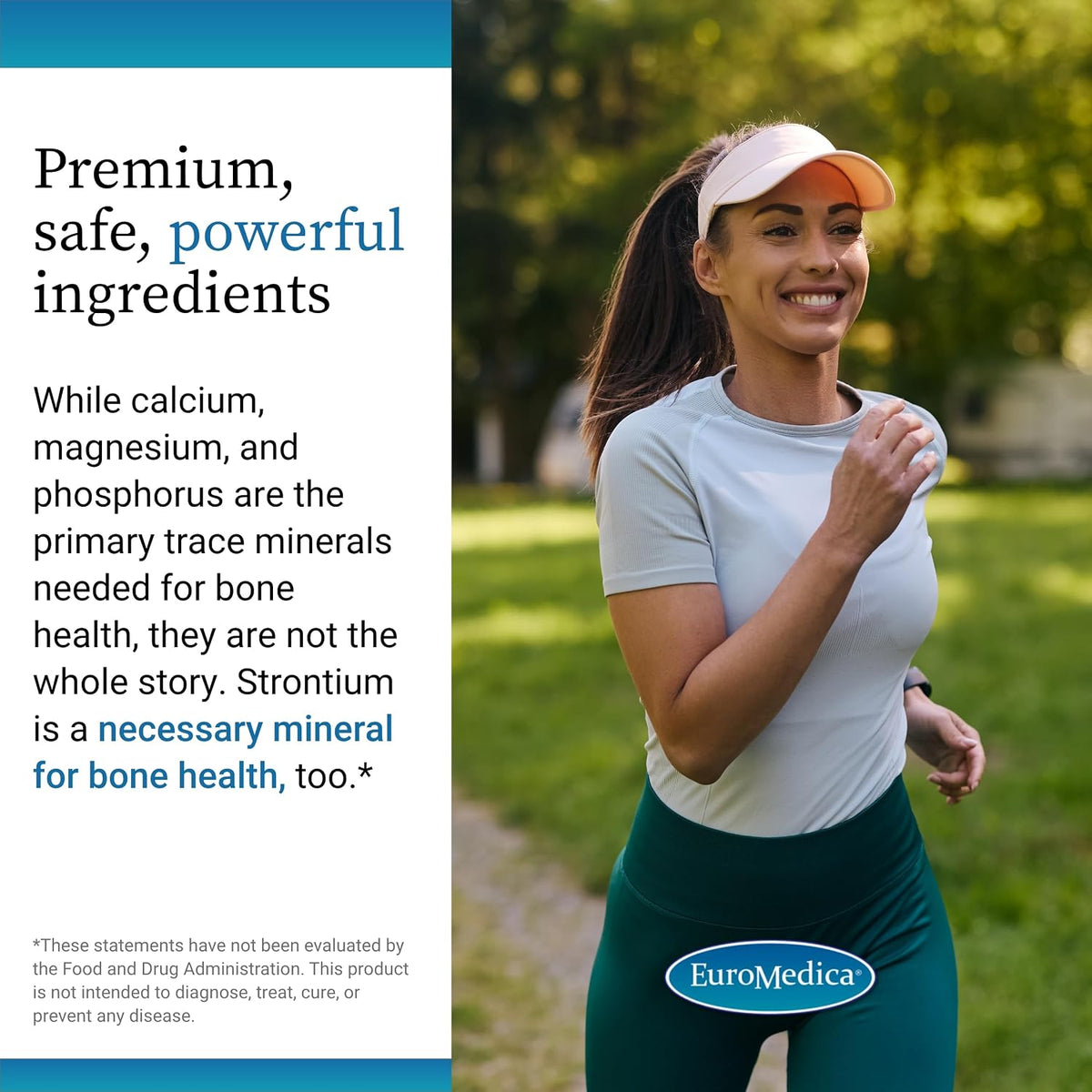 EuroMedica Strontium Citrate – Bone Health Support | 60 Vegan Capsules - görsel 5