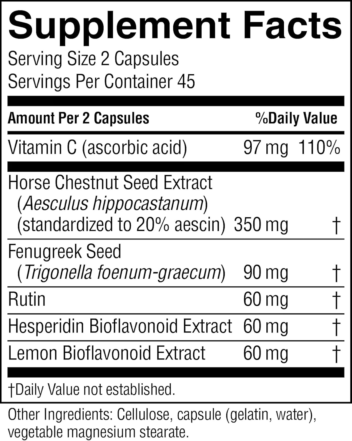 Nature's Sunshine Vari-Gone – Vein Health Food Supplement, 90 Capsules - görsel 6