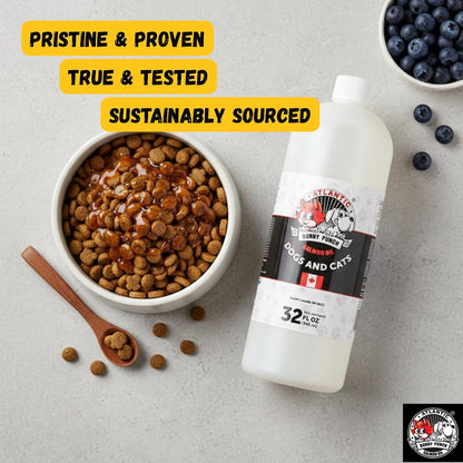 Bunny Punch Pure Atlantic Salmon Oil for Dogs & Cats - Liquid Food Topper - 946 ml