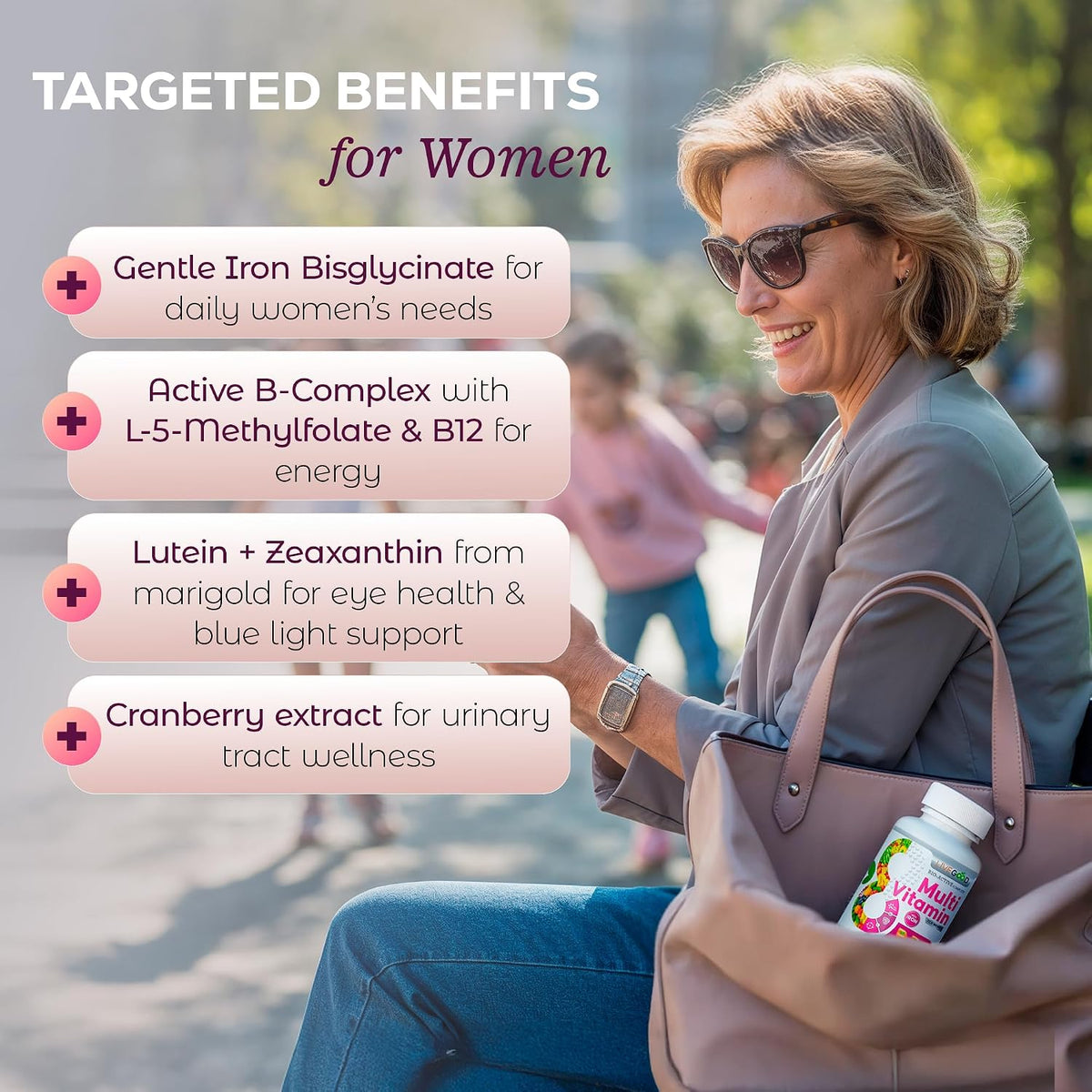 LIVEGOOD Bio-Active Complete Multivitamin for Women with Iron - 60 Capsules - görsel 5