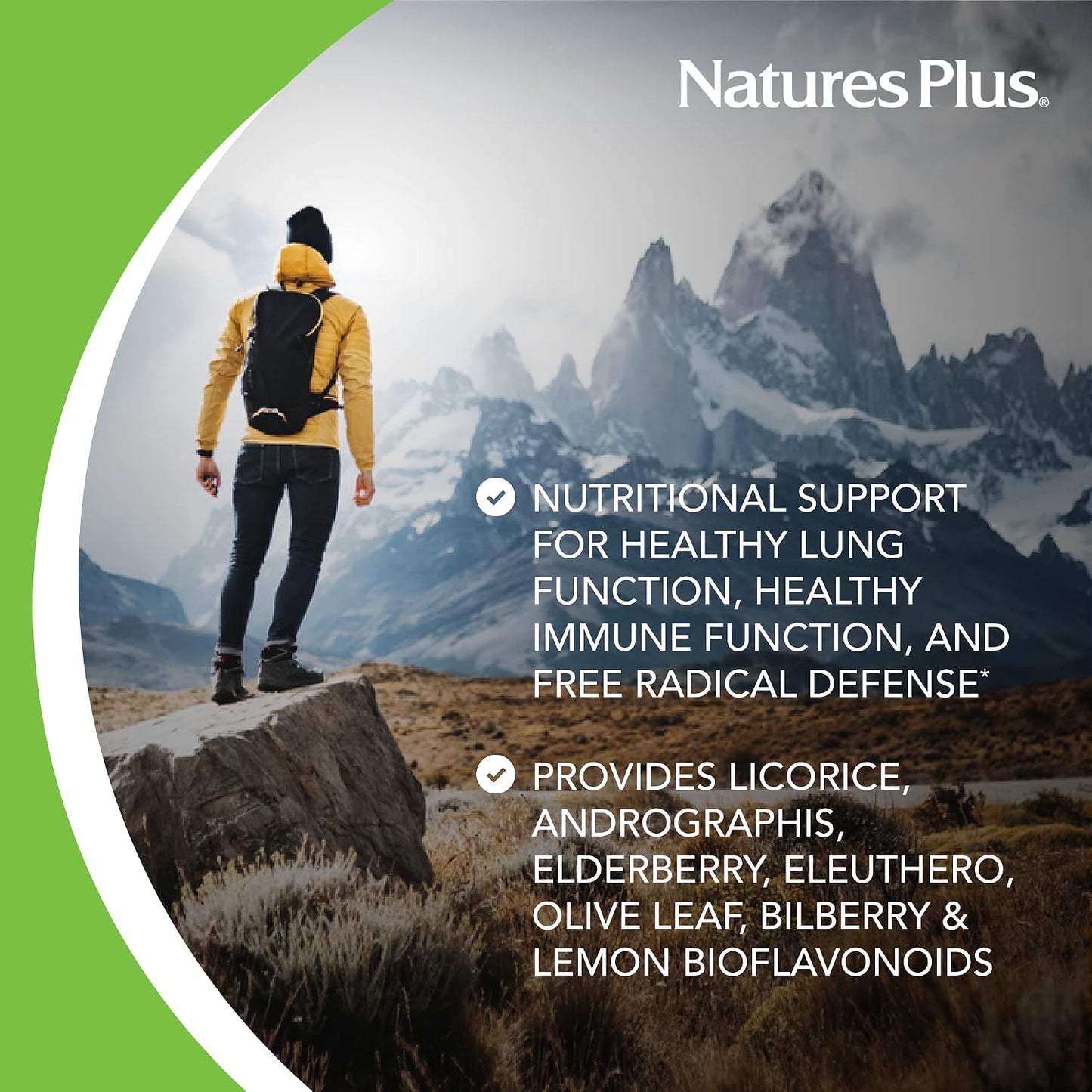 NaturesPlus AgeLoss Lung Support - 90 Capsules - görsel 3