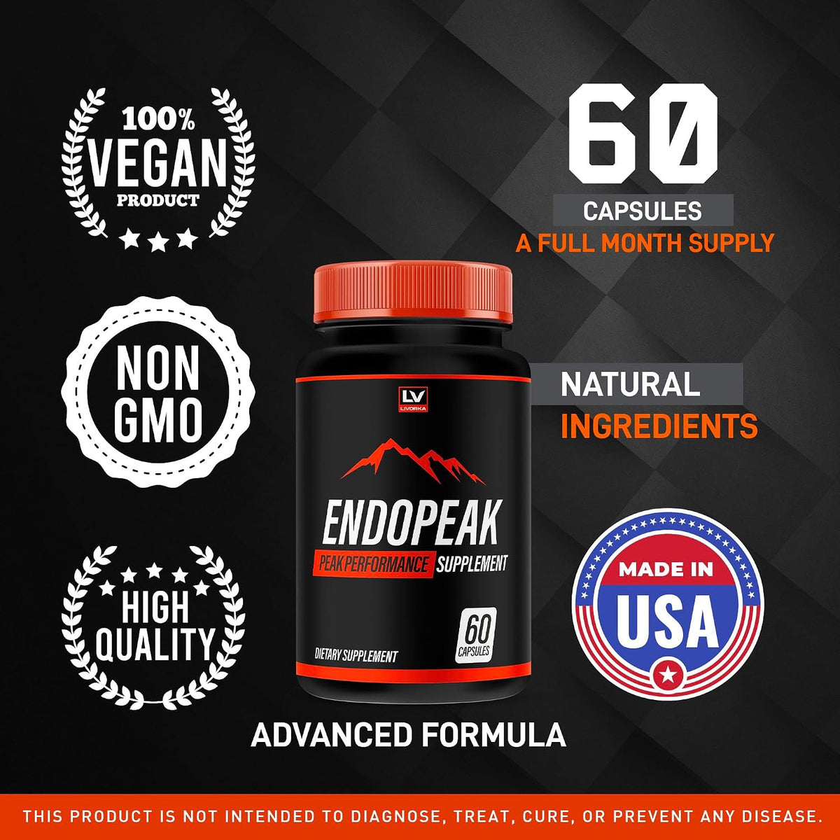 (3 Pack) Endopeak - Endopeak for Men, Endopeak Capsules, Endopeak Male Performance, Endopeak Supplement, Endopeak Reviews, 180 Capsules for 3 Months - görsel 4