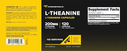 Primaforce L-Theanine Capsules (200mg, 120 Capsules)