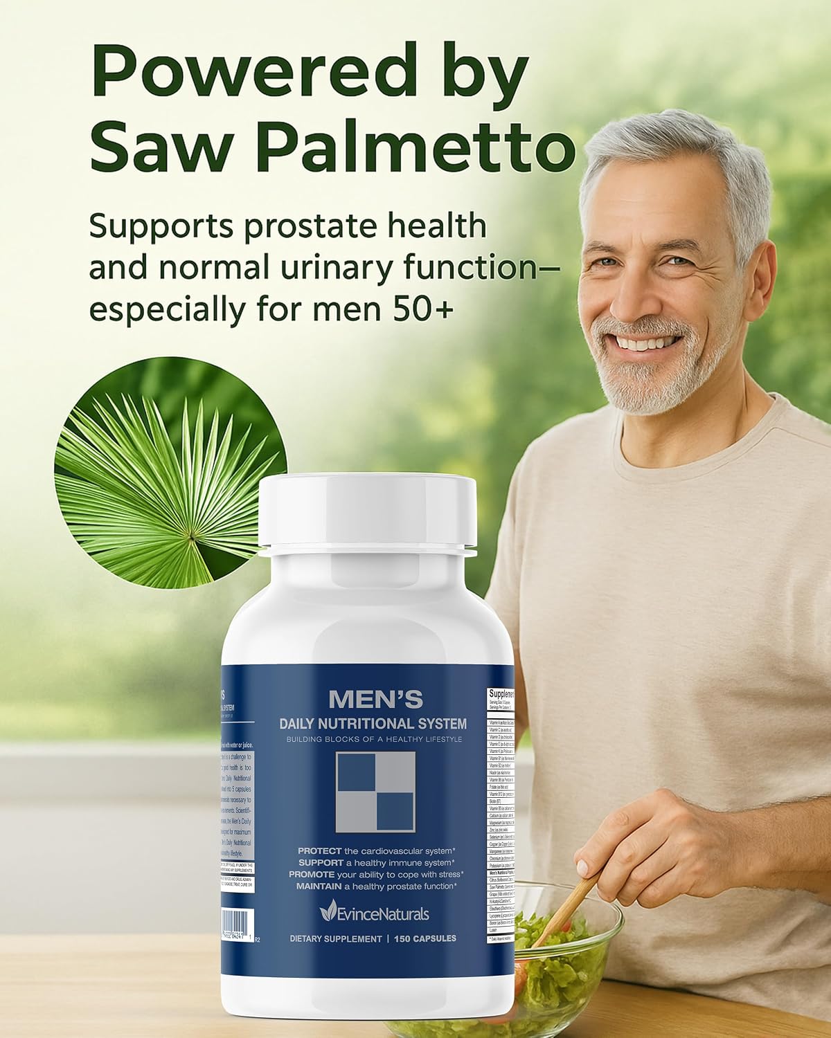 Evince Naturals Men's Daily Nutritional System Multivitamin - görsel 4