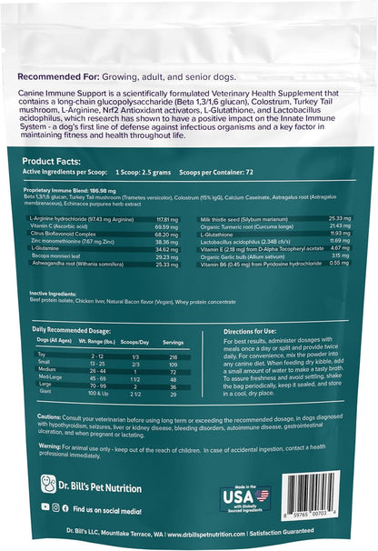 Dr. Bill's Canine Immune Support – Powder Supplement for Dogs of All Ages