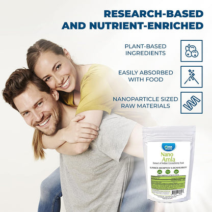 One Planet Nutrition Nano Amla Powder 227g (227 Servings) - High in Vitamin C, Excipient-Free, Vegan, Gluten-Free