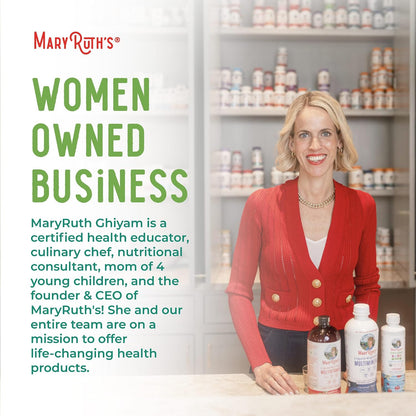 MaryRuth's Super Greens | Naturally-Occurring Quercetin | Spirulina | Broccoli Root | Kale Leaf | Sugar-Free Gummies for Adults and Kids Ages 4+ | 2g Fibre | Vegan | 60 Gummies