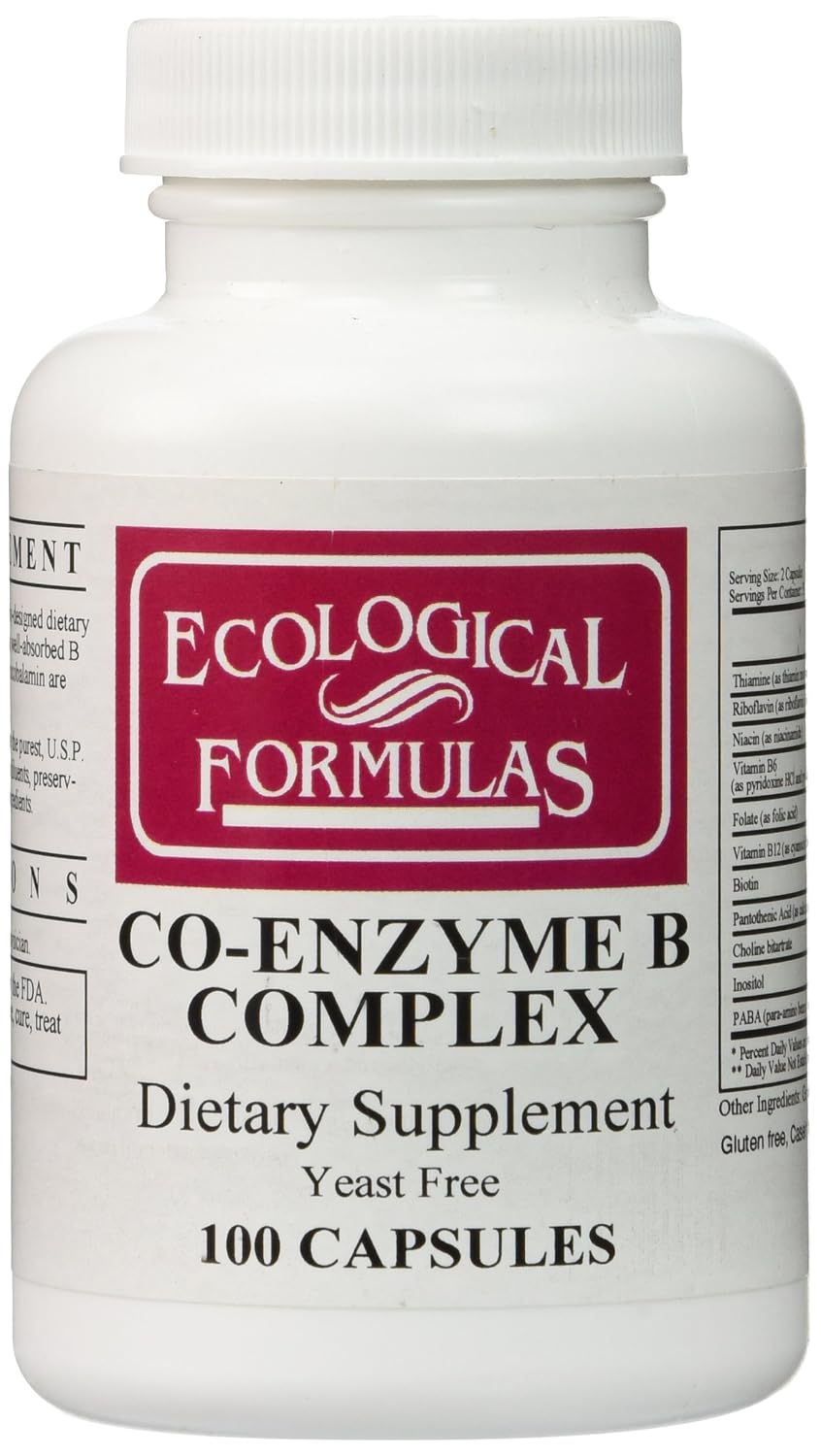 Co-Enzyme B Complex – Active B Vitamins for Energy Support, 100 Capsules - görsel 1