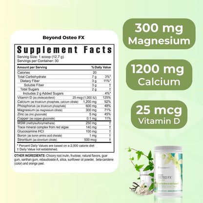 Youngevity Beyond Osteo FX - Tropical Vanilla - Bone Support Multivitamin Powder (30 Servings)