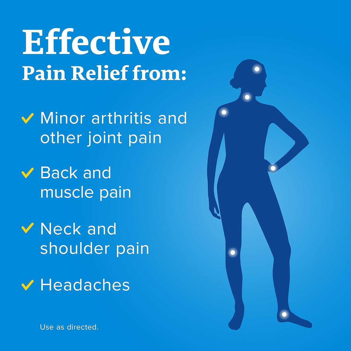 Aleve Naproxen Sodium 220 mg Pain Relief Tablets, 200 Count (Pack of 2) - görsel 4