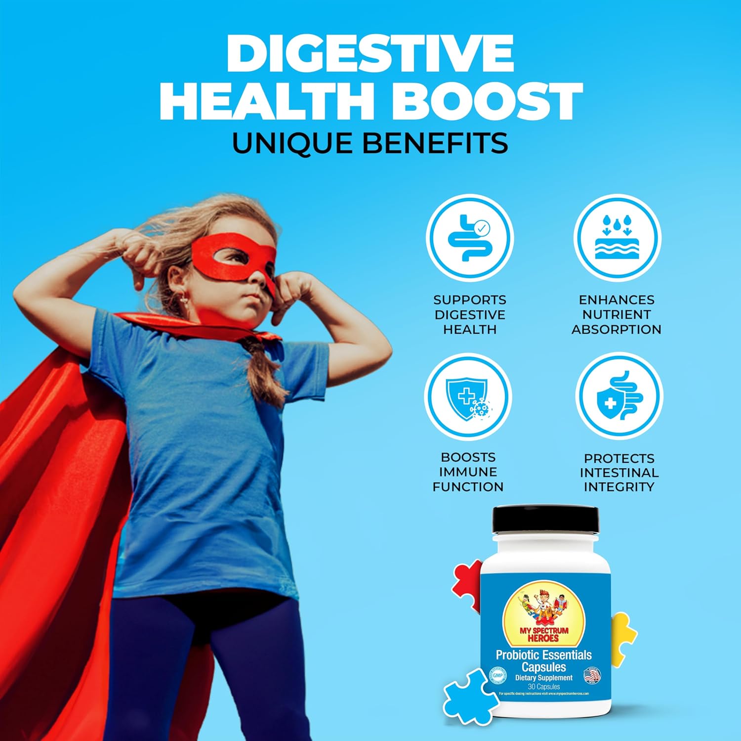 Probiotic Capsules for Digestive Health – 20 Billion CFUs, 7 Diverse Strains - görsel 4