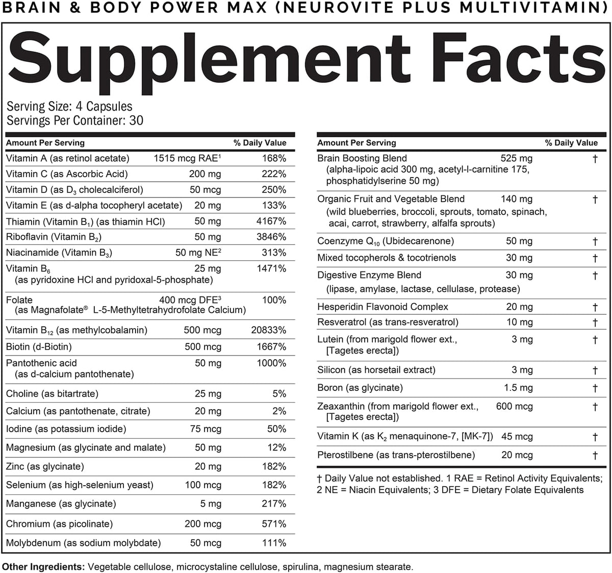 Dr. Amen brainMD Brain & Body Power Max - 420 Capsules - Complete Wellness Support Supplement - görsel 5