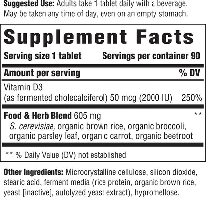 INNATE Response Formulae Vitamin D3 2000 IU (50 mcg) - 90 Tablets
