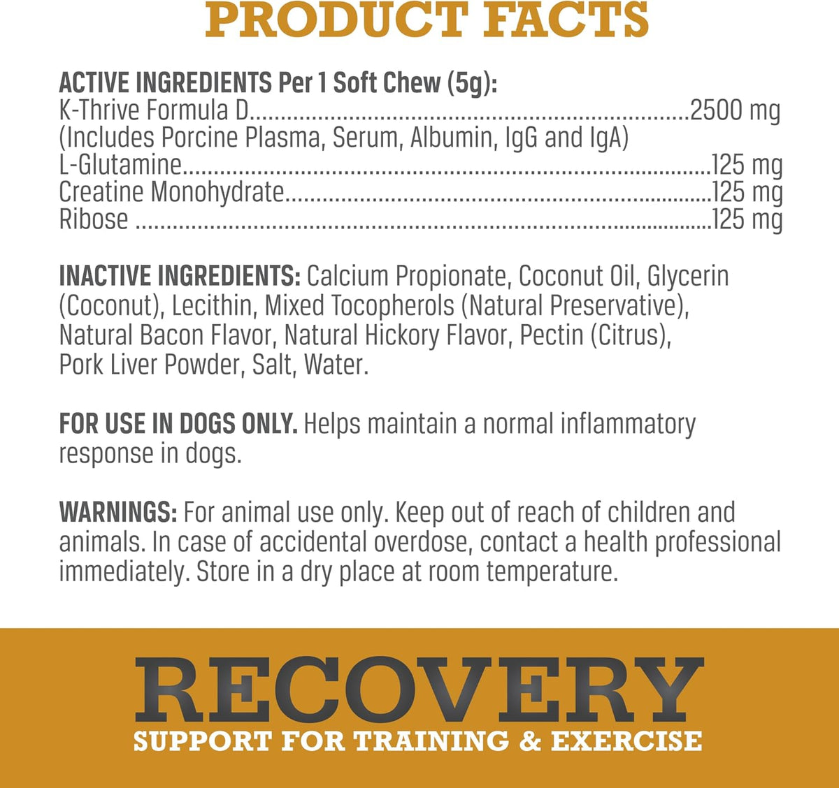 WINPRO Recovery Soft Chews for Dogs, Plasma-Powered Support for Healthy Inflammatory Response and Joint & Muscle Health, 60 Chews - görsel 4