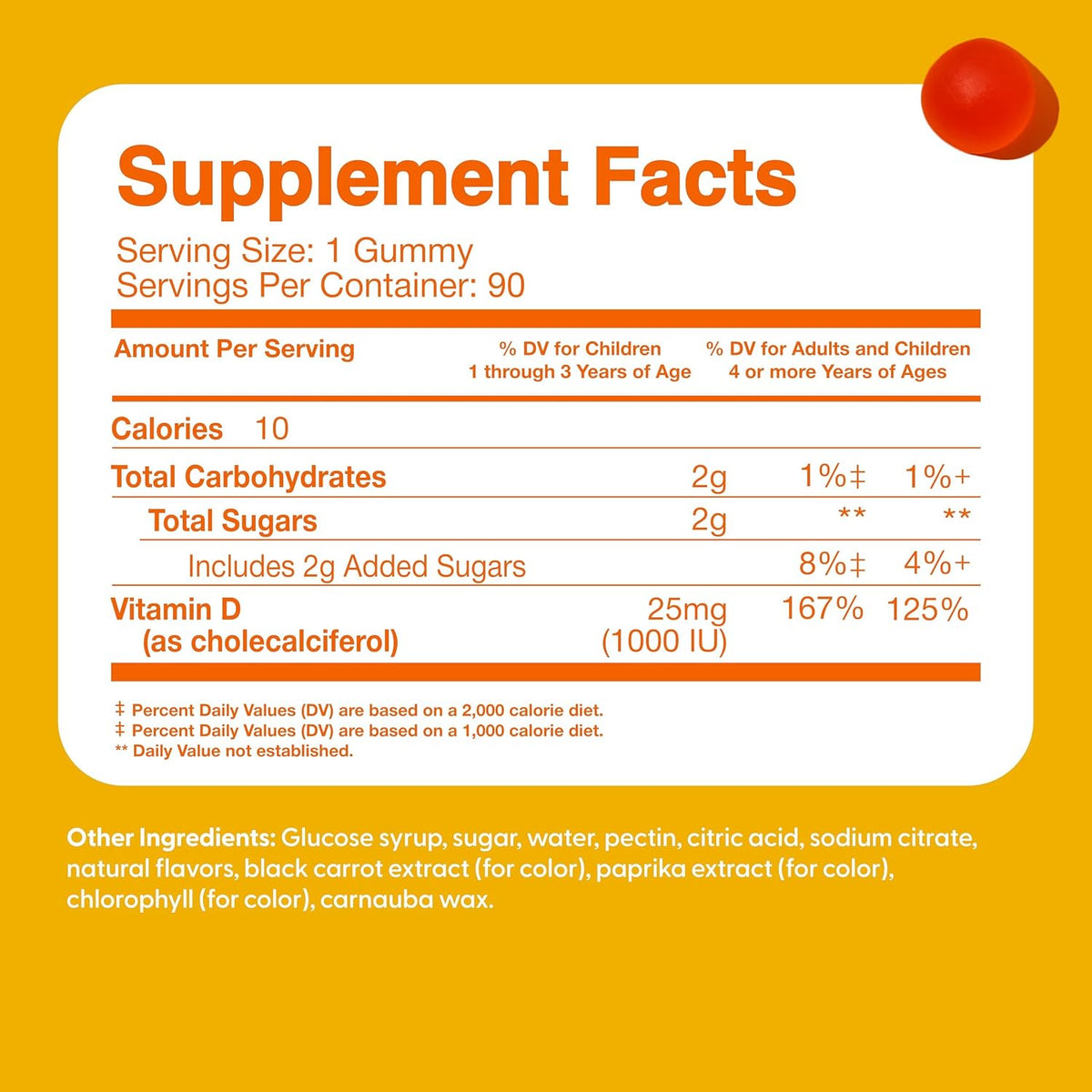 Feel Great Kids Vitamin D3 1000 IU Gummies – Citrus Flavoured, Vegetarian, 90 Count - görsel 6