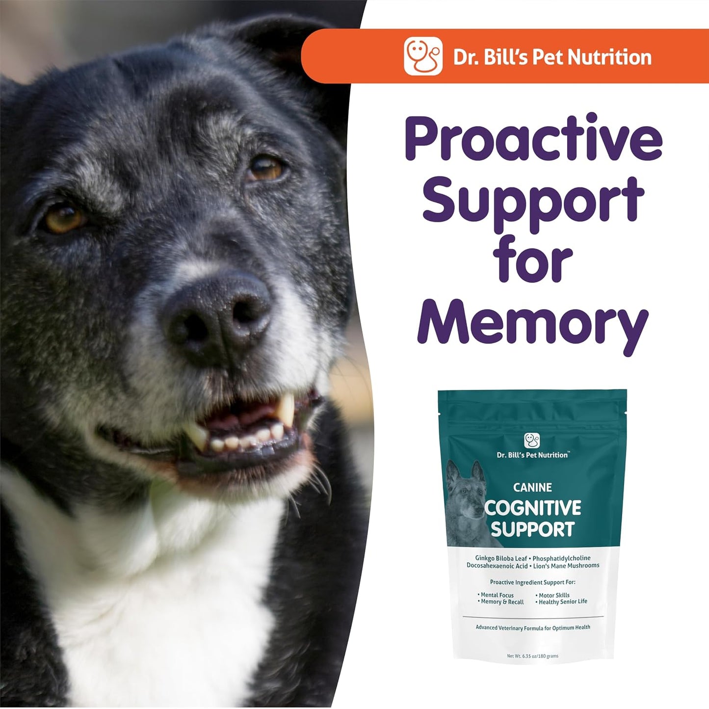 Dr. Bill’s Canine Cognitive Support Supplement for Adult, Senior & Elderly Dogs - görsel 8