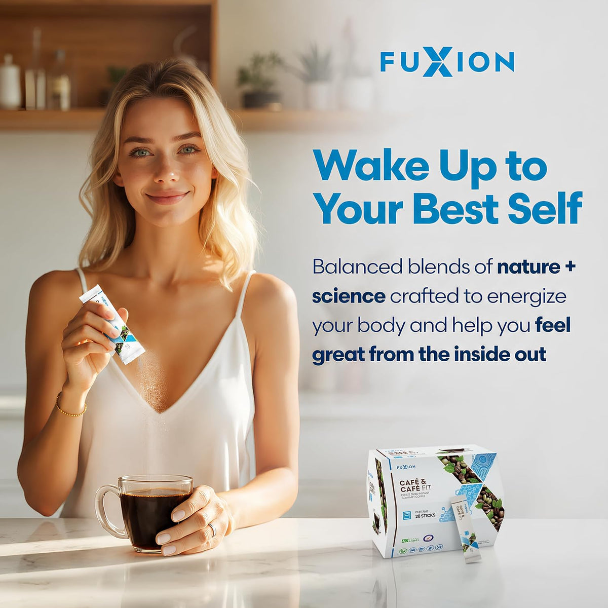 FuXion Café Fit Gourmet Slim Coffee – Appetite Control & Energy Support – 28 Sachets - görsel 5