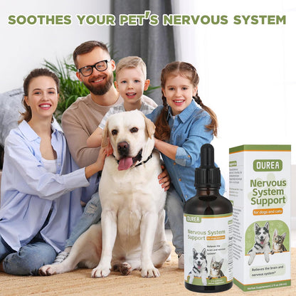 Seizure and Epilepsy Supplement for Dogs and Cats, Nervous System Support, Natural Herbal Help for Anxiety, Muscle Twitching, Drooling and Repetitive Movements