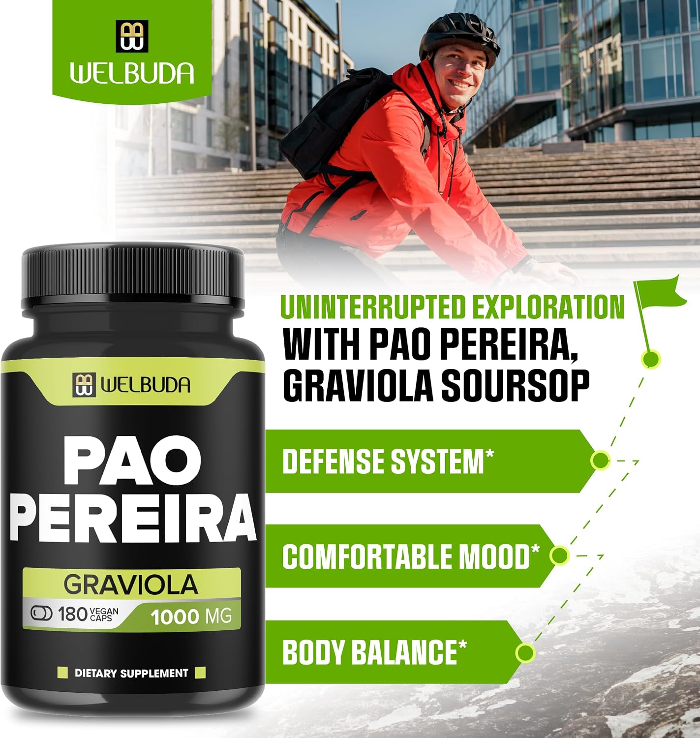 Pao Pereira & Graviola Soursop Food Supplement – 180 Capsules - görsel 3