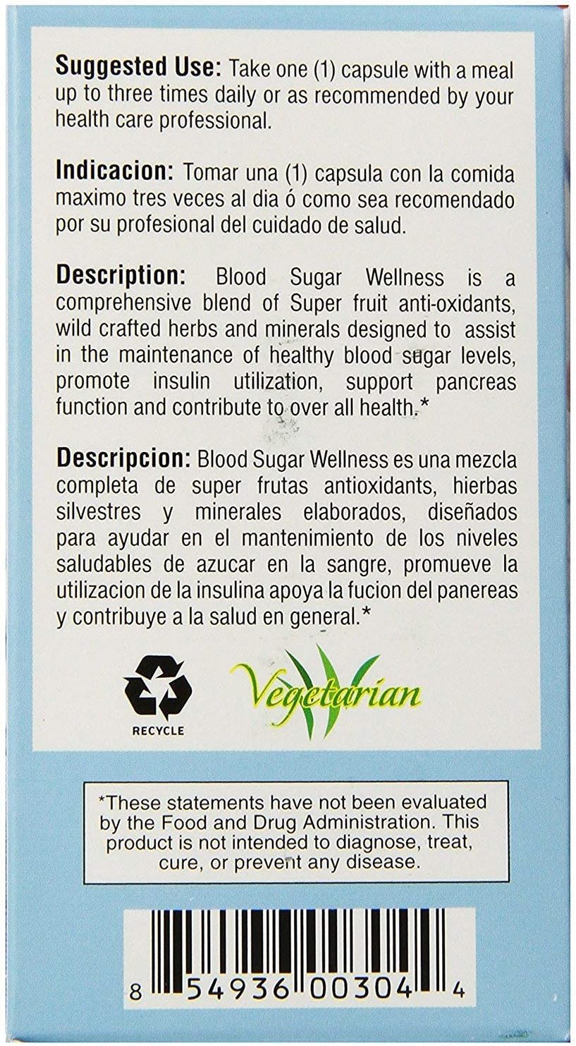 Bio Nutrition Blood Sugar Wellness - 60 Vegetarian Capsules - görsel 2
