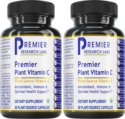 Premier Research Labs Essential C Complex - Whole Food Vitamin C with Bioflavonoids & Rose Hips - 60 Vegetarian Capsules