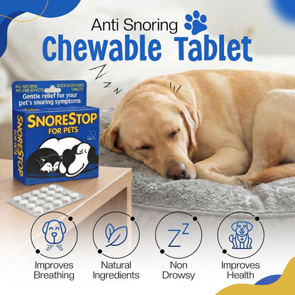 SnoreStop for Pets 20 Chewable Tablets