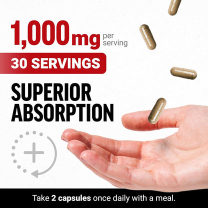 Force Factor Black Maca Root Food Supplement for Men – 1000 mg Maca Negra with BioPerine, 180 Capsules (3-Pack)