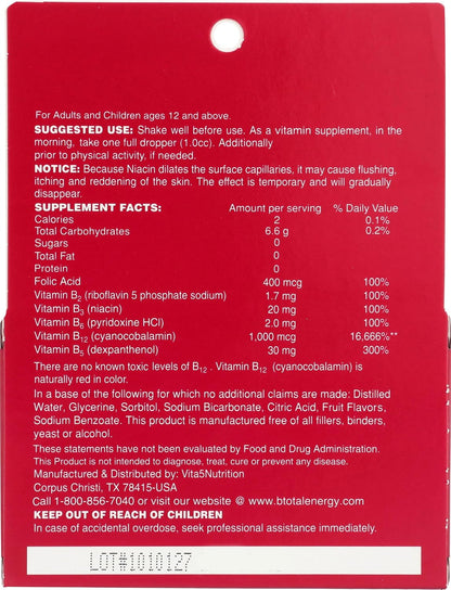 SUBLING B-Total Bonus PAK - Sublingual B-Complex Liquid, 2 fl oz (approx. 59 ml) (2-Pack)