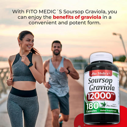 FITO MEDIC'S Lab Soursop Supplement - Graviola - 180 Capsules