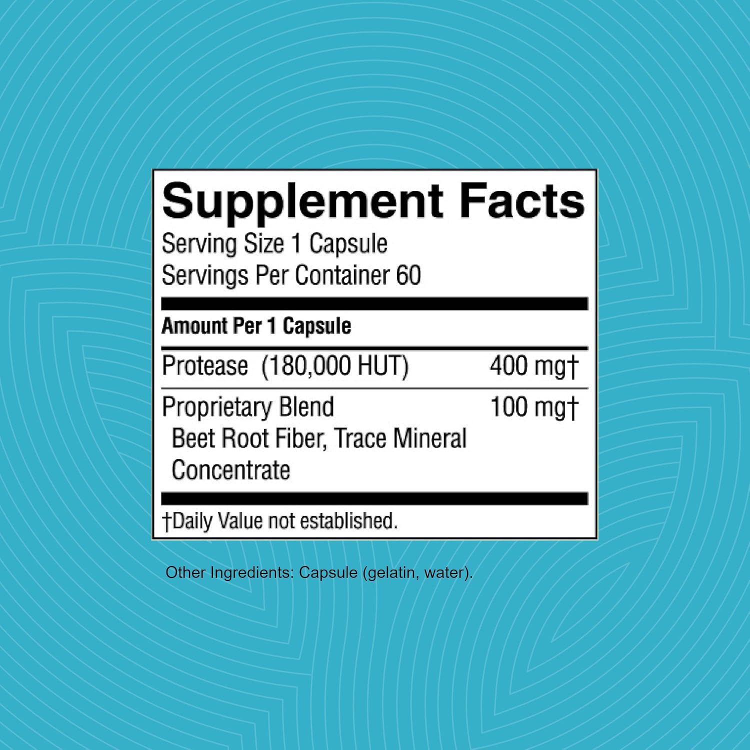 Nature's Sunshine High Potency Protease - 60 Capsules - görsel 3