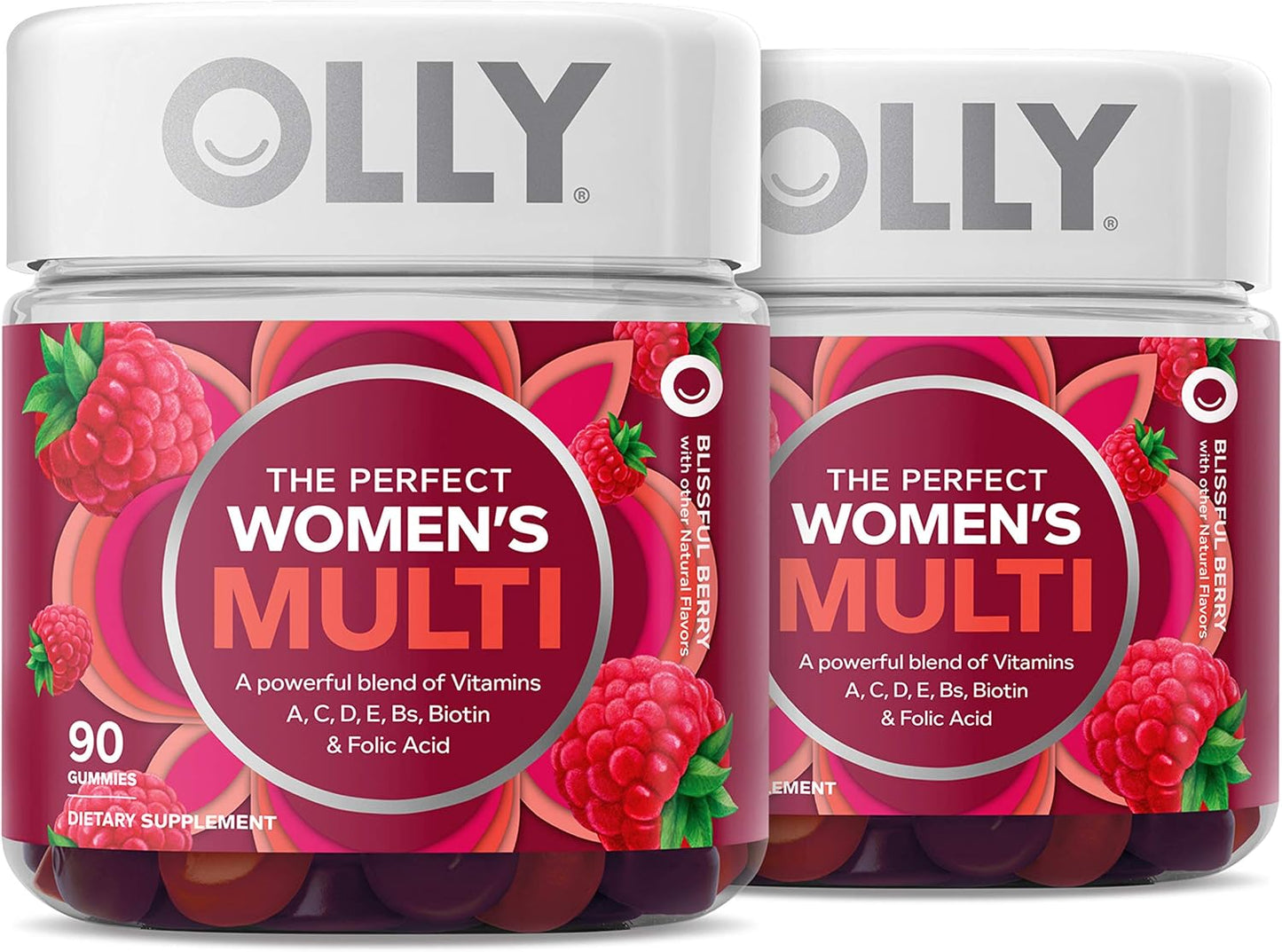 OLLY Women's Multivitamin Gummies - Berry Flavour, 180 Gummies (90-Day Supply) - görsel 1