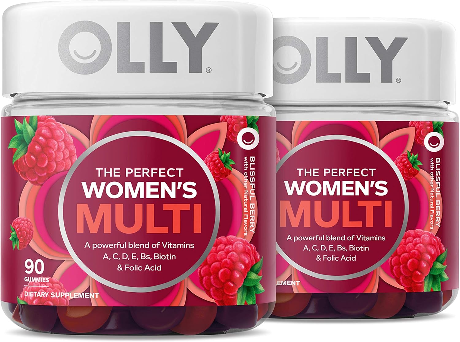 OLLY Women's Multivitamin Gummies - Berry Flavour, 180 Gummies (90-Day Supply) - görsel 1
