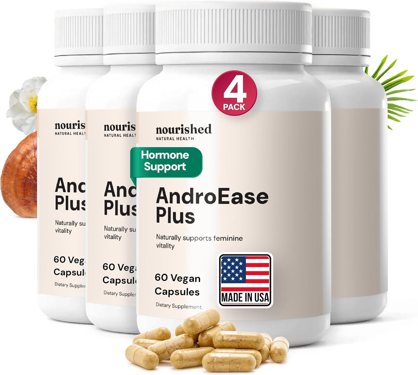 Nourished AndroEase Plus - Vegan Hormone Balance for Women - görsel 10