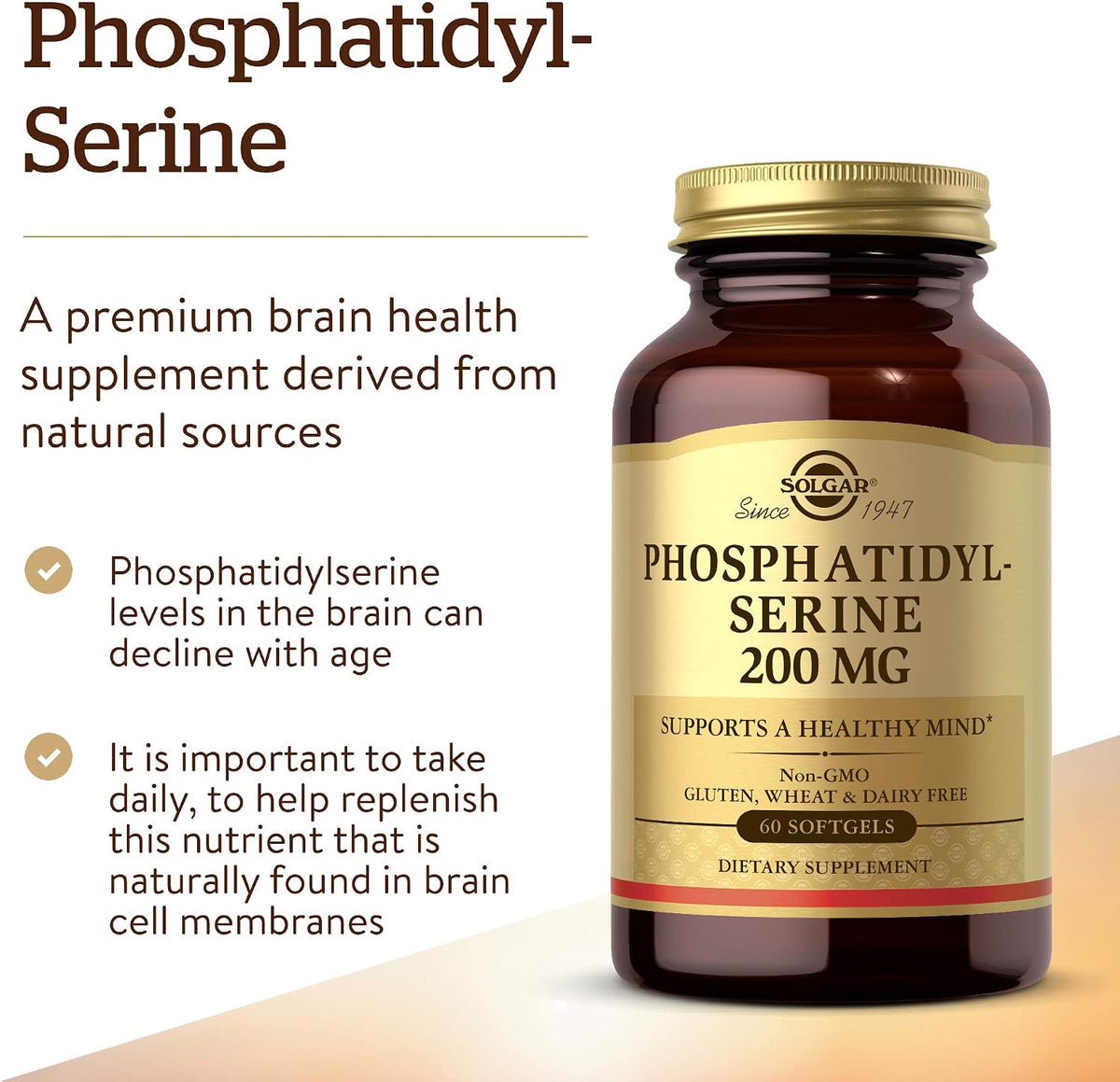 Solgar Phosphatidylserine 200 mg, 60 Softgels - görsel 2