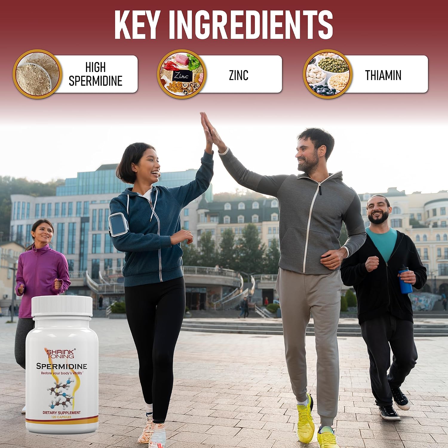 Shrink Spermidine Supplement – Autophagy Support and Anti-Ageing, 120 Vegan Capsules - görsel 5
